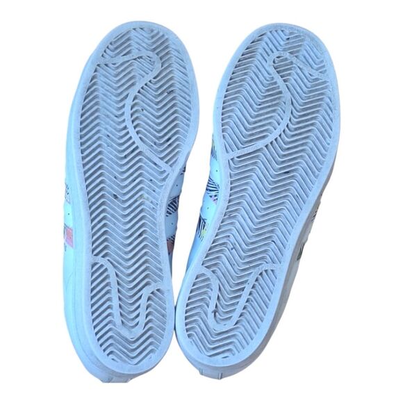 Adidas Superstar J Festival Pack White Multi Floral Leather Shell Toe Sz 7 Women - Picture 13 of 16